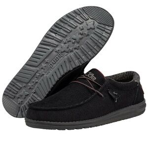 Hey Dude Wally Corduroy Black Size 10